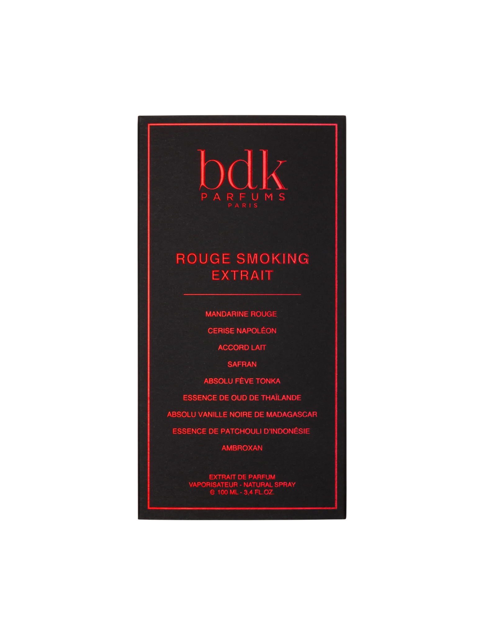 Rouge smoking EXTRAIT 100ML - Maison d'Exception