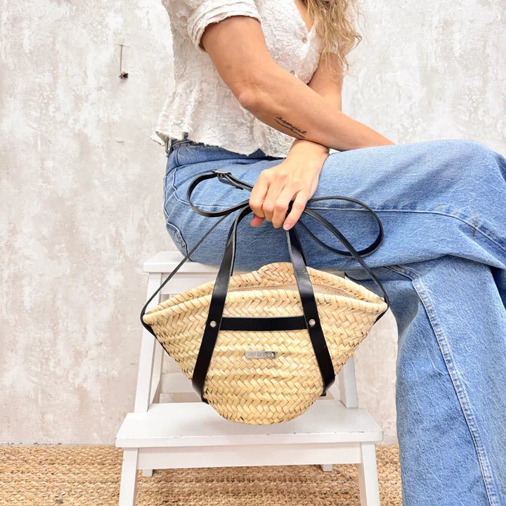 Sac à bandoulière verona noir - Maison d'Exception