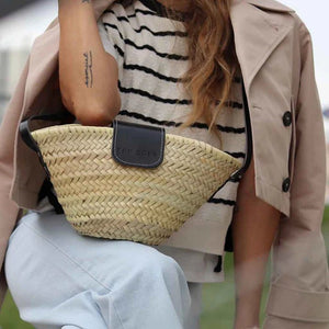 Sac panier urban noir - Maison d'Exception