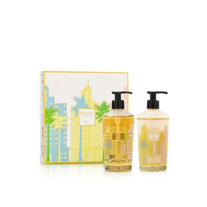 GIFT BOX MIAMI LOTION CORPS & MAINS ET GEL DOUCHE - Maison d'exception boutique