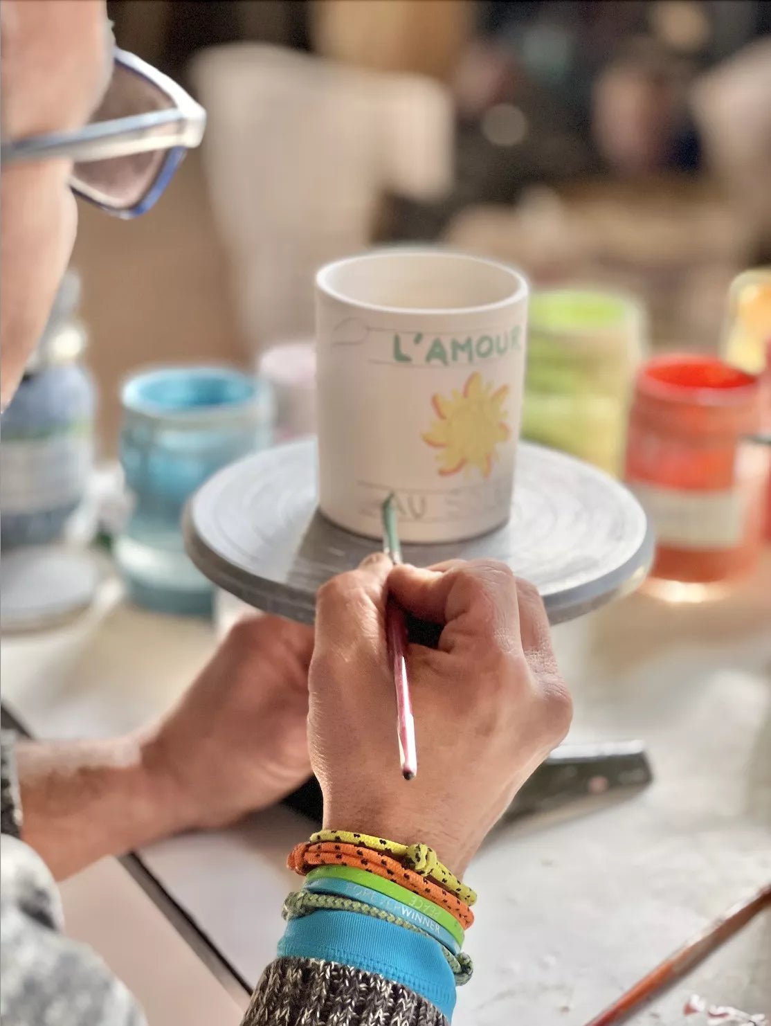 BOUGIE CÉRAMIQUE AMANDE & POIRE - Maison d'Exception