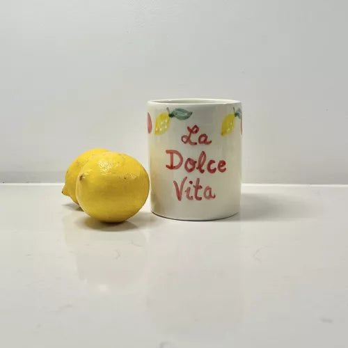 BOUGIE CÉRAMIQUE CITRON & CERISE - Maison d'Exception