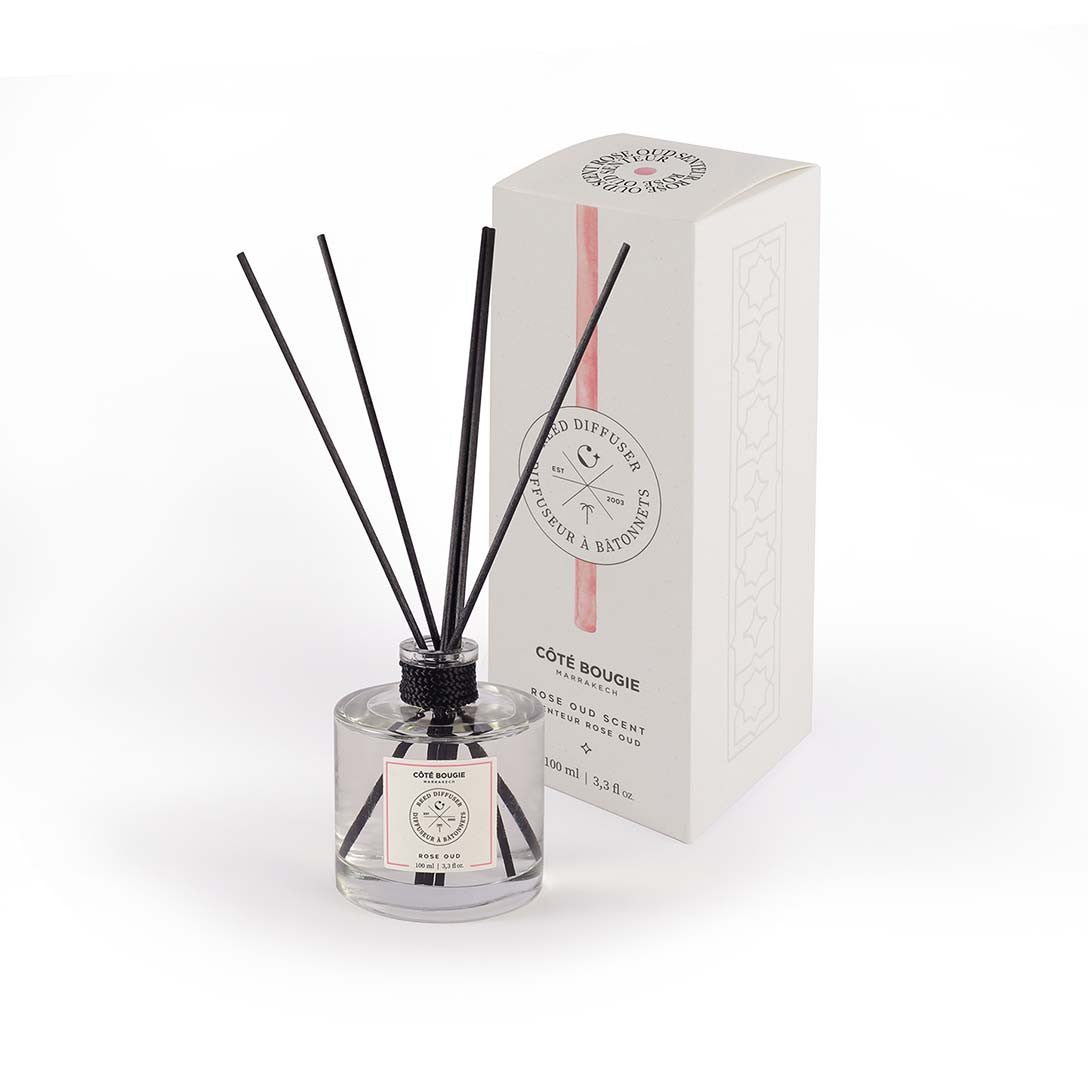 DIFFUSEUR A BATONNET ROSE OUD 200 ML - Maison d'Exception