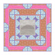 Foulard Pur Soie - Comacina Rose 90x90 - Maison d'exception boutique
