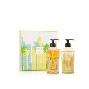 GIFT BOX MIAMI LOTION CORPS & MAINS ET GEL LAVANT MAINS - Maison d'exception boutique